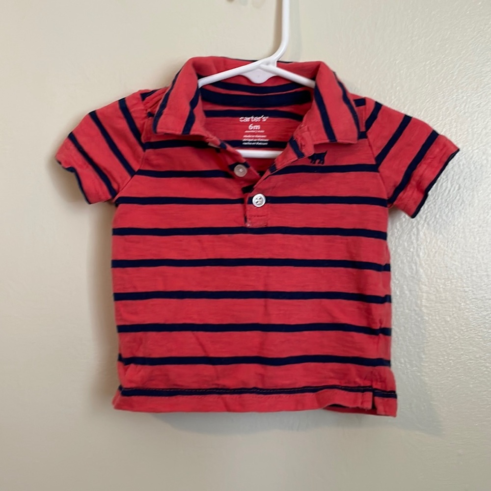 Baby boy striped polo